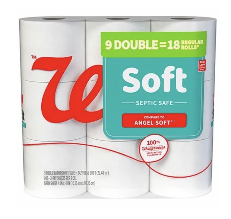 Walgreens Toilet Paper 9 Double Rolls