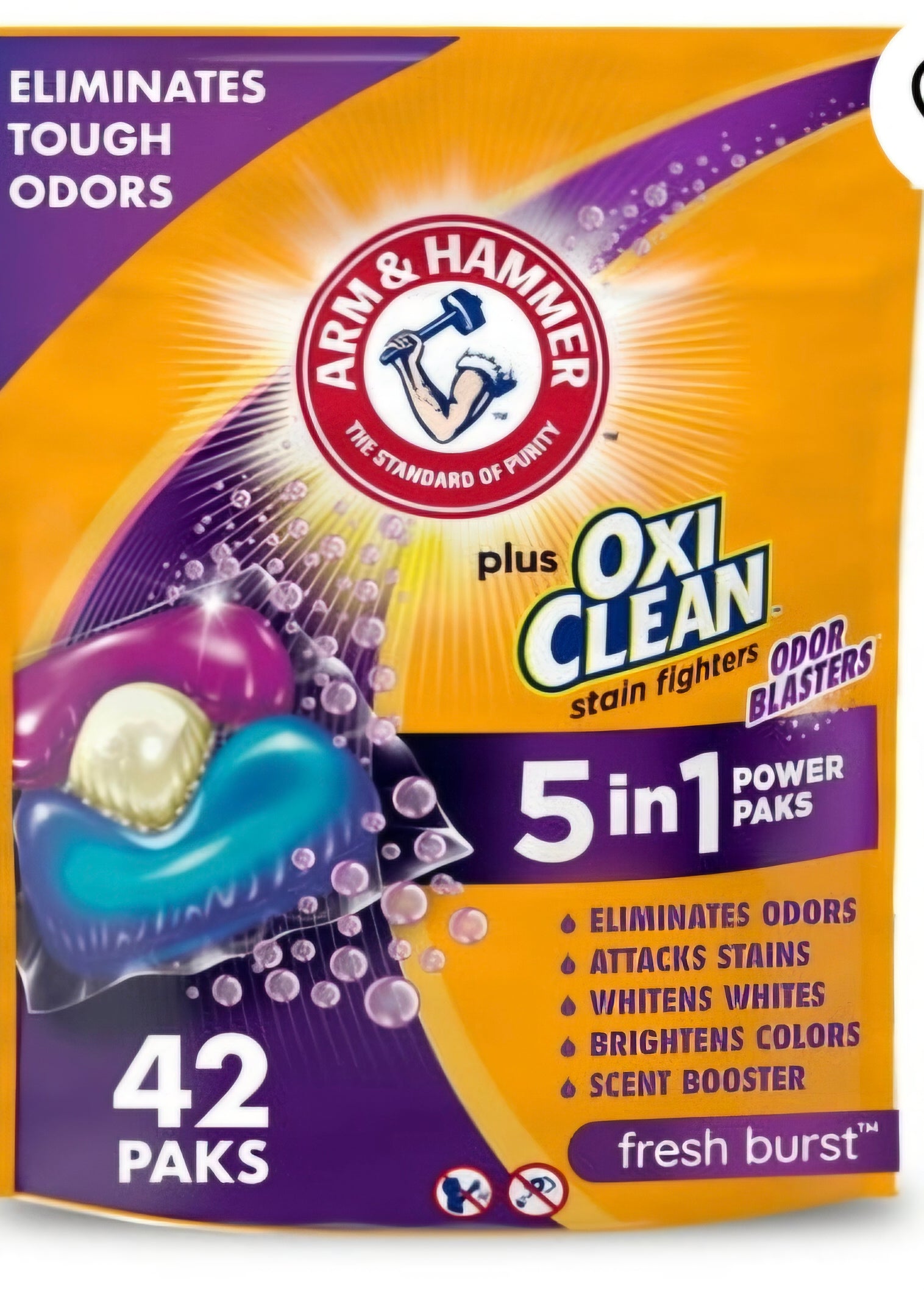 Arm & Hammer 5-1 Power paks odor blasters 42ct