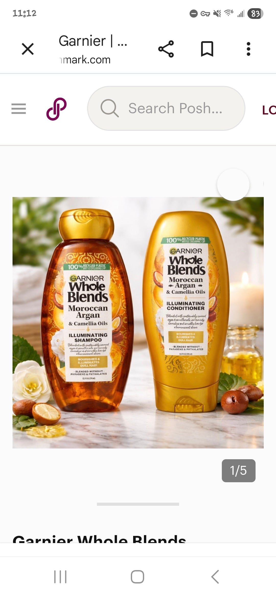 Garnier Whole Blends Shampoo & Conditioner