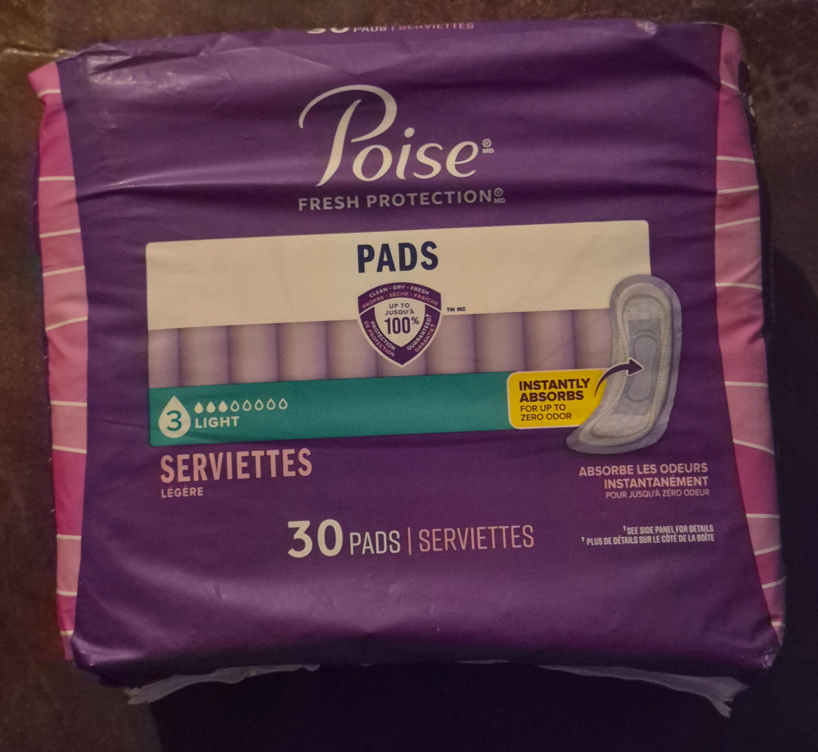 Poise Fresh Protection Light Pads