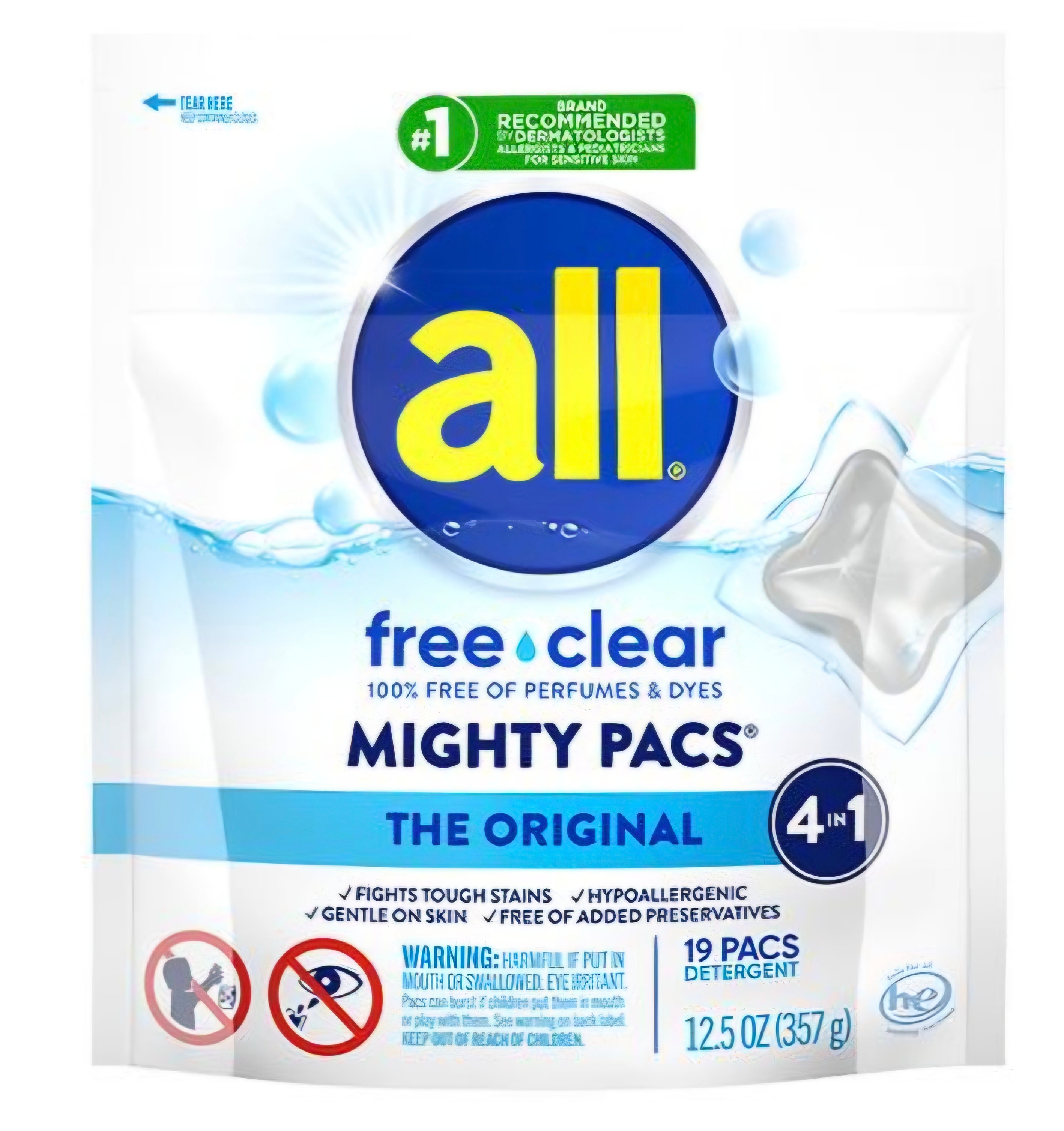 All Free and Clear mighty pacs 19 ct
