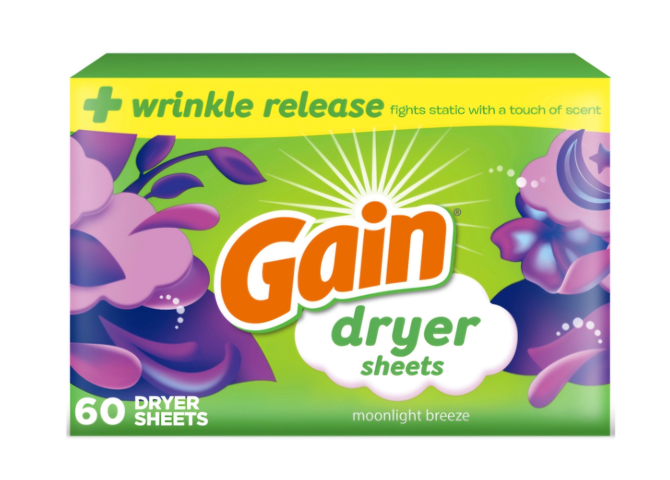 Gain Dryer Sheets Moonlight Breeze 60ct