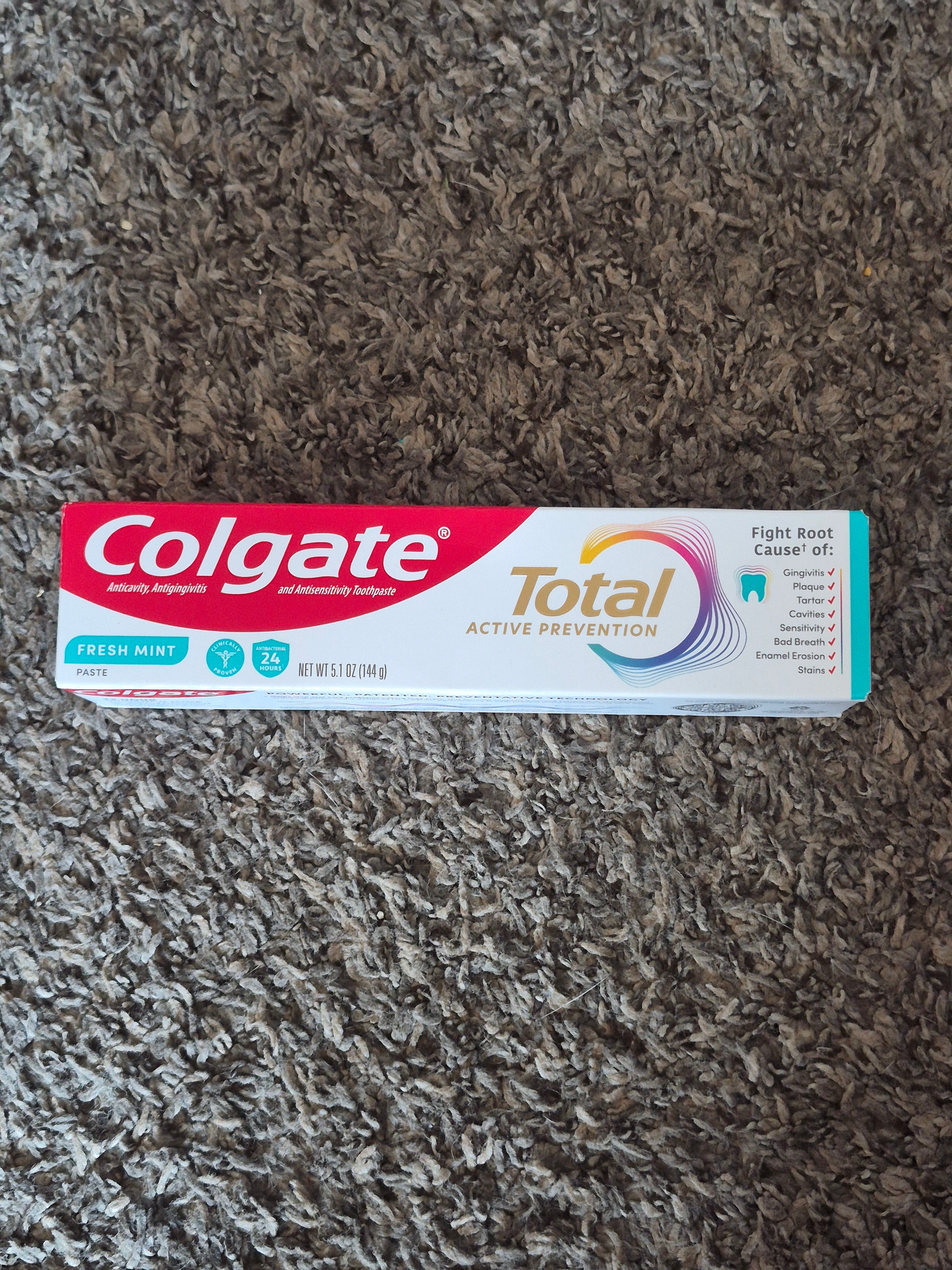Colgate Total Active Prevention Fresh Mint Toothpaste 5.1oz